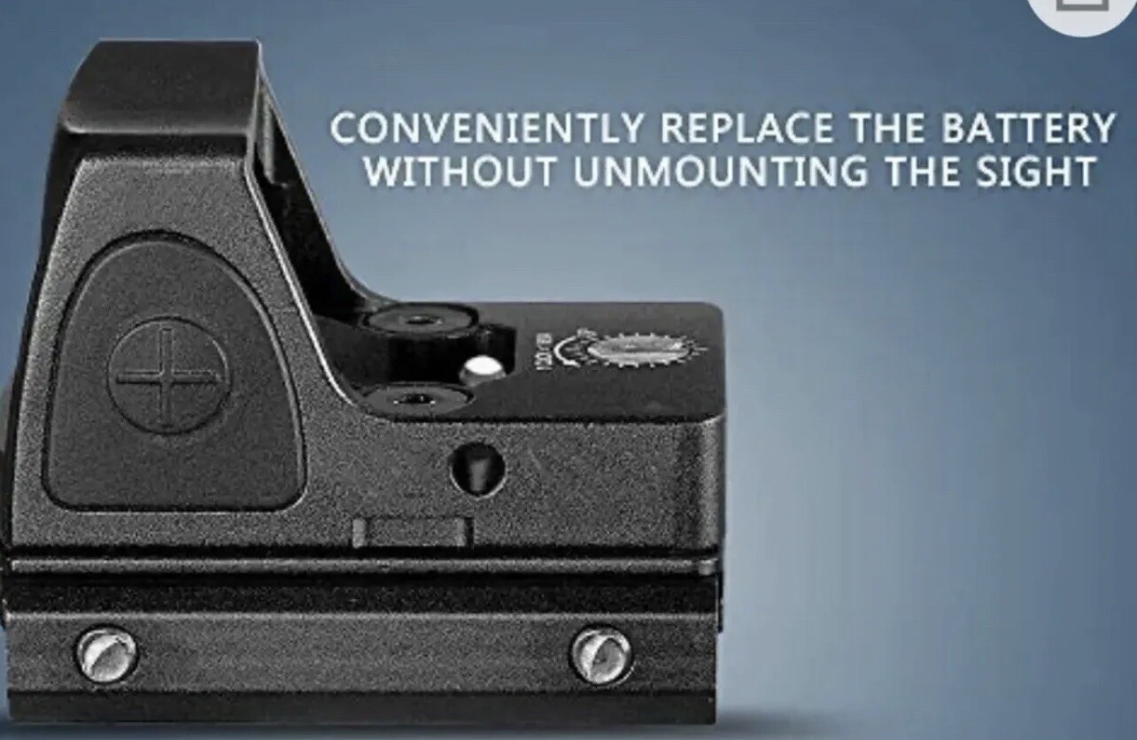 Red Dot Tactical RMR Reflex Sight Scope for Pistol Glock 17 19 W/20mm Mount Logo