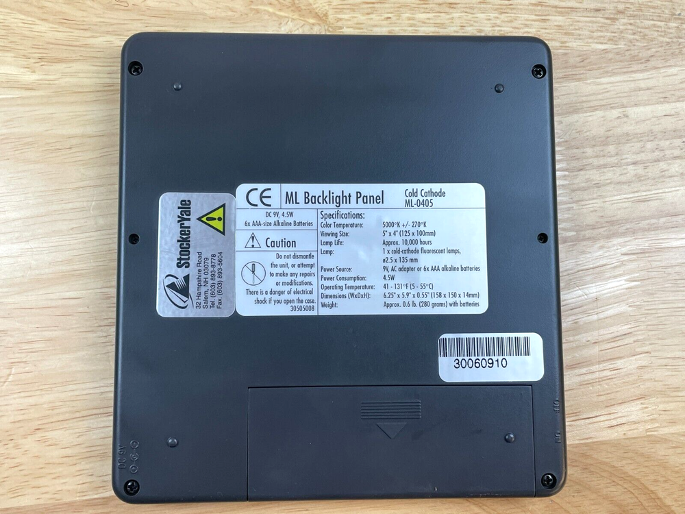 Coherent ML-0405 Backlight Panel Cold Cathode ML-0405K, 4" x 5"