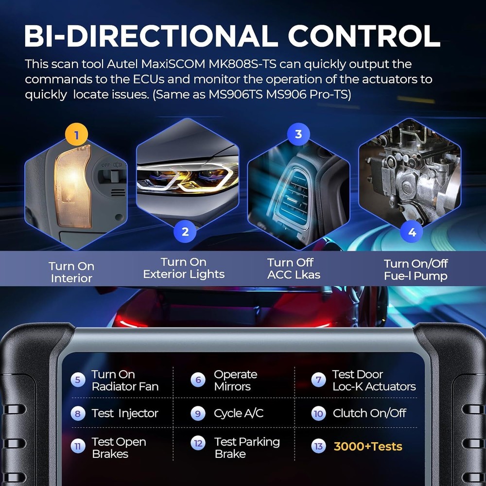2024 Autel MK808S-TS Full TPMS Diagnostic Scanner MX808S-TS TPMS Programming