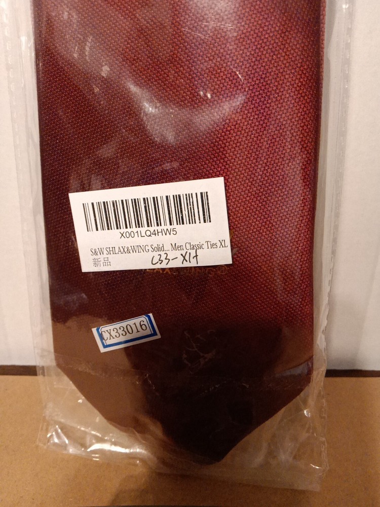 Tie/Pocket Square/ Cufflinks Set Maroon XL Tie.