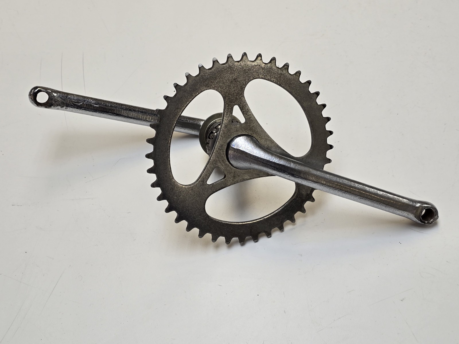 1981 Takagi Crankset One Piece 175MM x 24TPI Three Arrow Sprocket Old Scool BMX