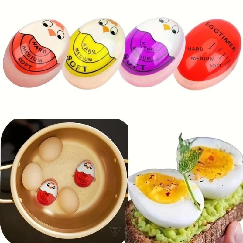 Color Changing Egg Timer Indicator for Soft Medium Hard Boiled Eggs Kitchen Tool