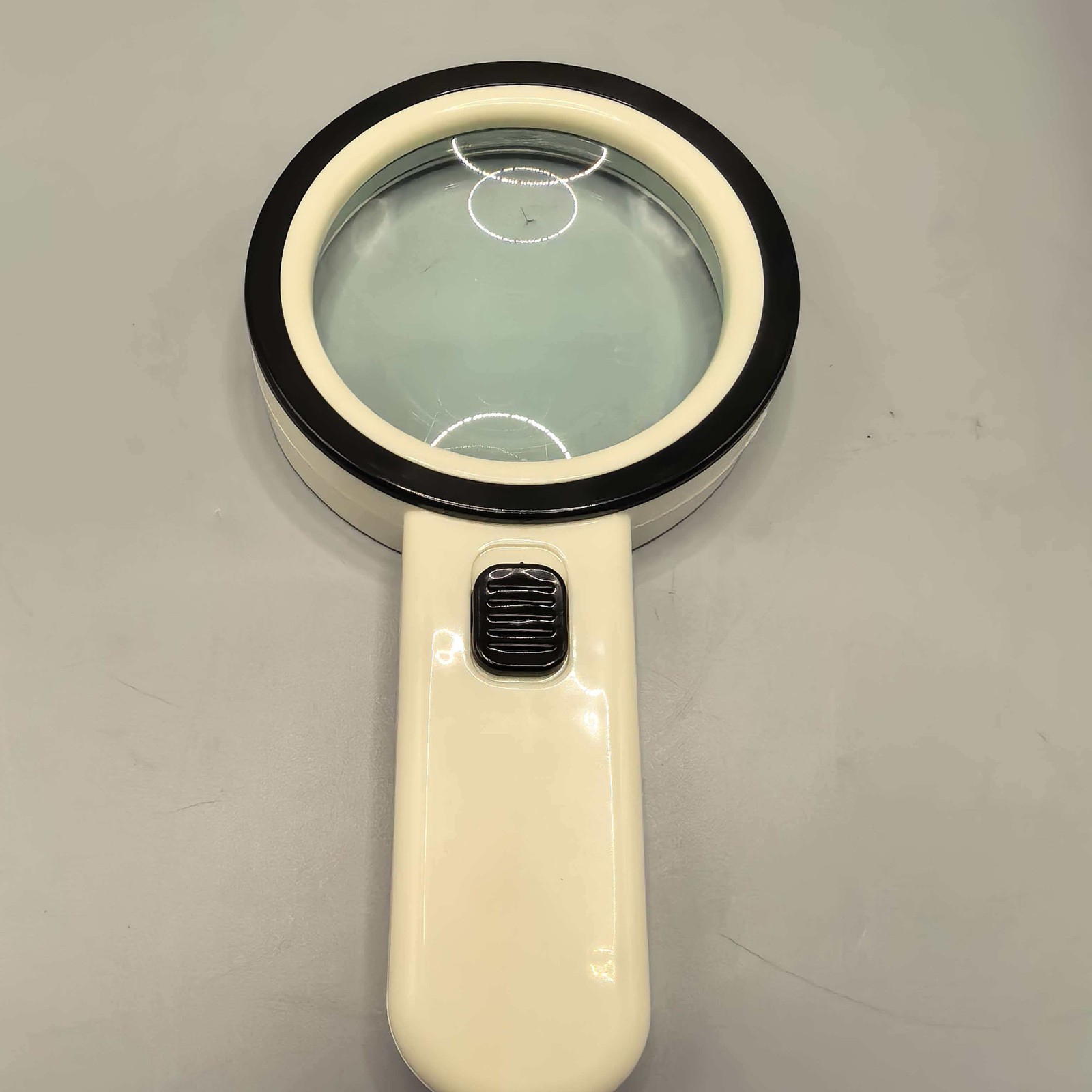 30X Jumbo Handheld Magnifying Glass w/ 12 Bright LED Light Illuminated Magnifier