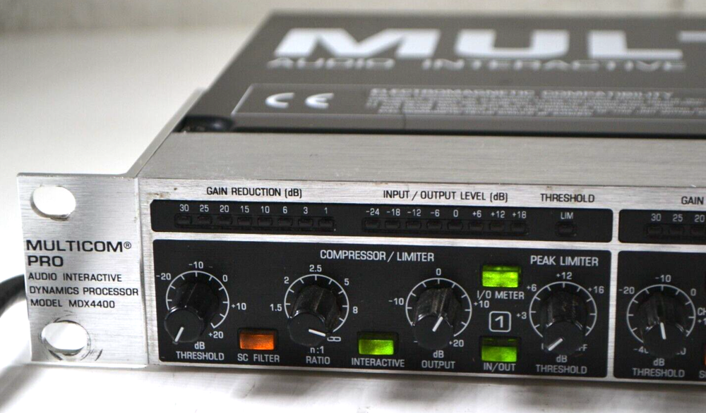 MULTICOM PRO BEHRINGER Audio Interactive Quad Dynamics Processor Model MDX4400