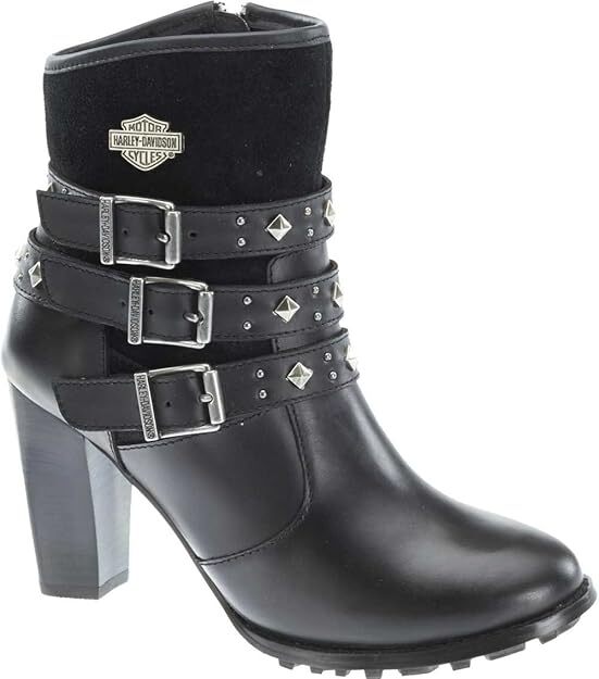 Harley-Davidson Women's Abbey Leather & Suede Motorcycle Fashion Boots