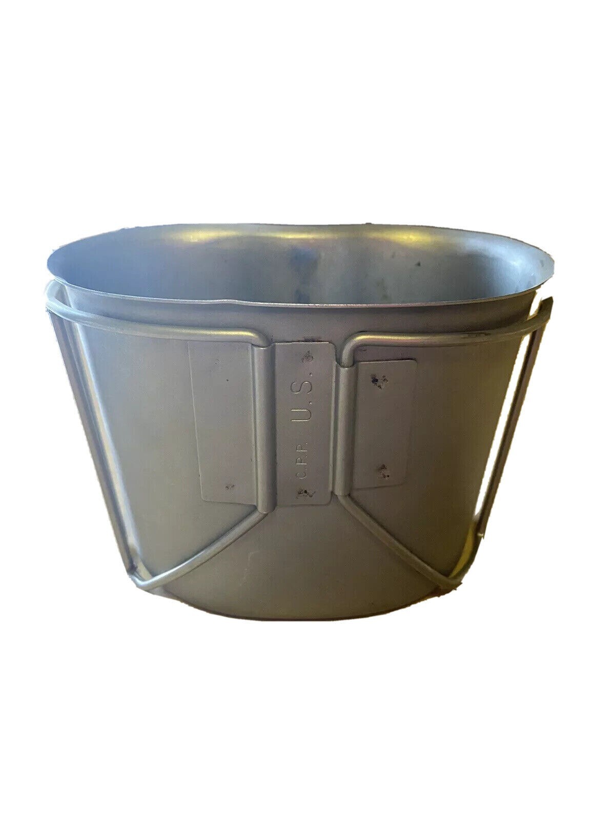 GENUINE US Military Issue Metal CANTEEN CUP 1 QT USGI HEAVY DUTY Wire Handle VGC