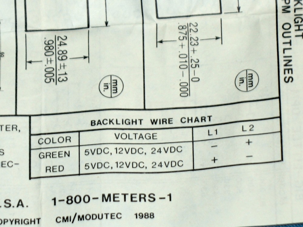 MODUTEC ~ MODEL # BL300301-01 ~ DIGITAL PANEL METER ~ NOS
