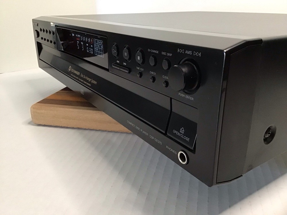 Sony 5-Disc CD Carousel Changer Player CDP-CE375 w/ Remote TESTED