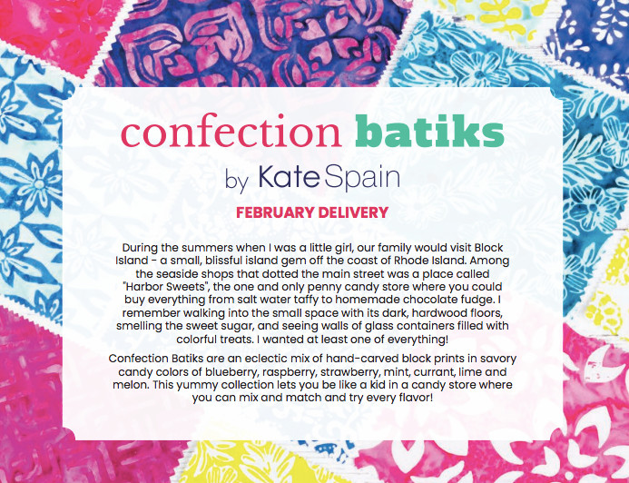 Confection Batiks Moda Kate Spain Layer Cake