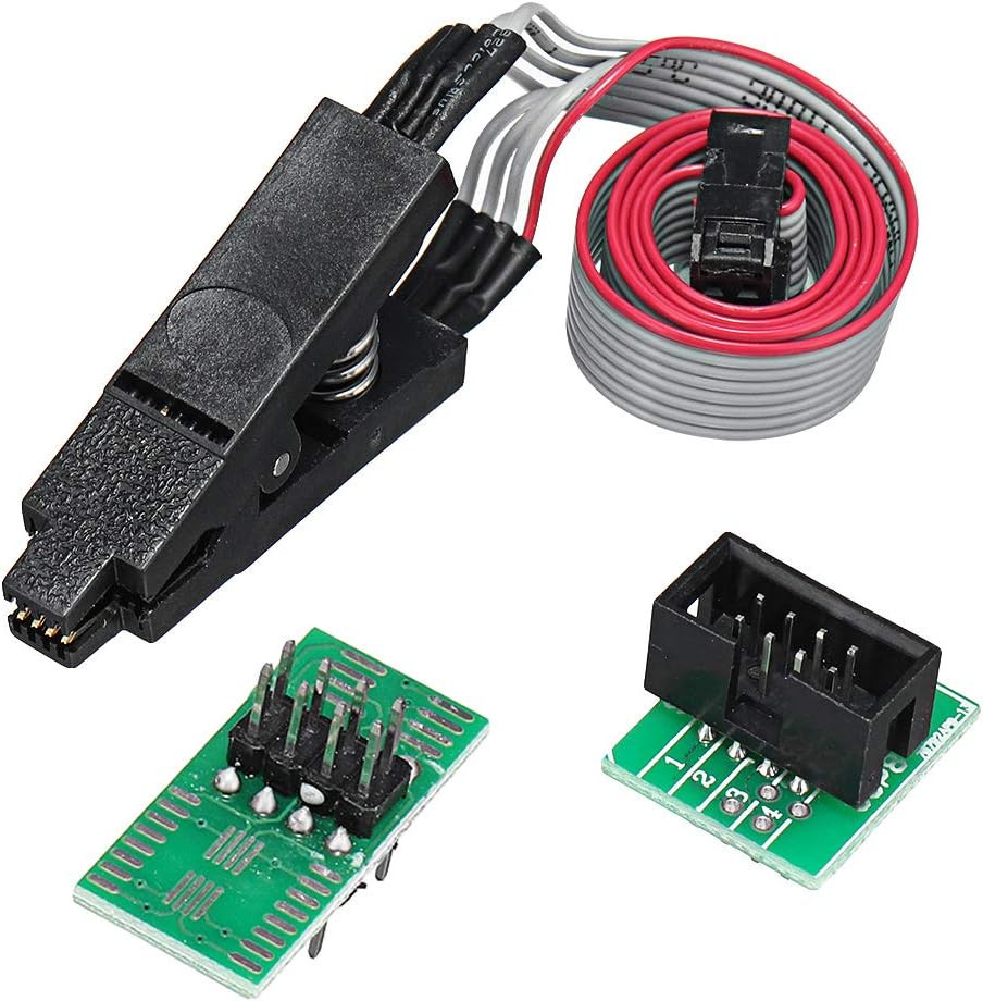 EEPROM BIOS USB Programmer CH341A + SOIC8 Clip + 1.8V Adapter + SOIC8 Ad