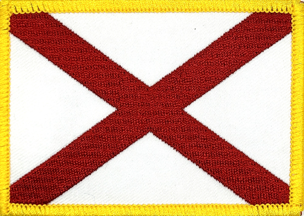 ALABAMA STATE FLAG EMBELEM APPLIQUE IRON ON PATCH EE-302