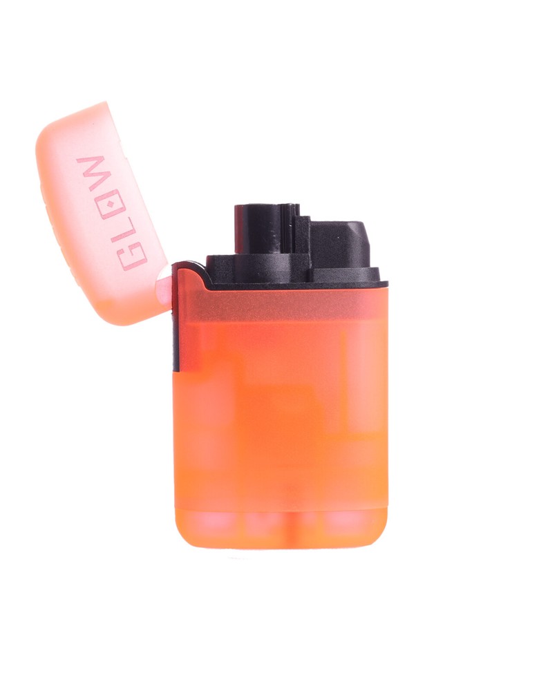 4 Pack Glow in the Dark Single Flame Butane Refillable Torch Lighter