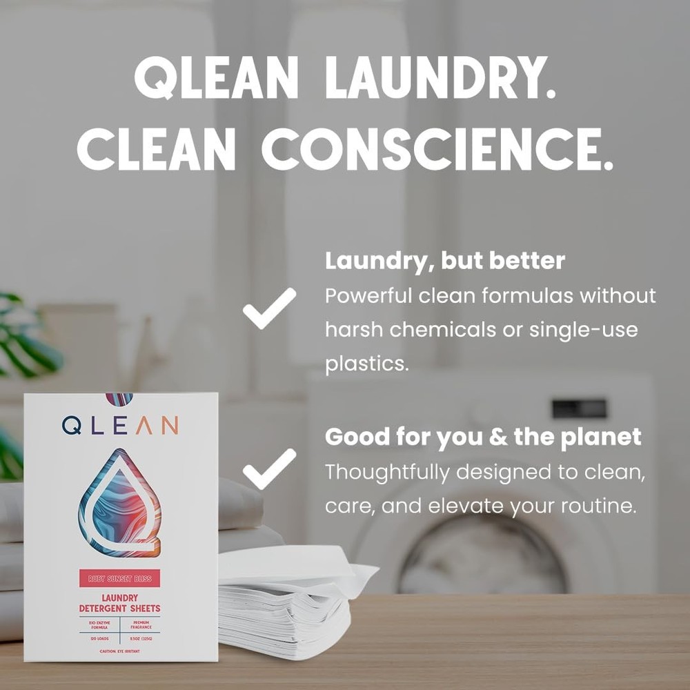 Laundry Detergent Sheets – Plastic-Free Packaging, Travel-Friendly, HE & Stan...
