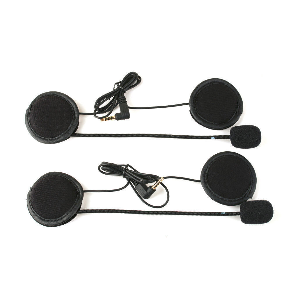 2pcs V6 Bluetooth Motorcycle Helmet Intercom Interphone Headset Intercomunicador