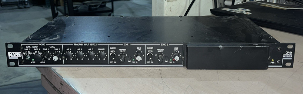 RANE CP 64 - COMMERCIAL PROCESSOR RACK MOUNT PREAMP/EQUALIZER
