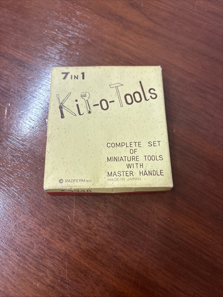 Kit-O-Tools “Miniature Tools With Master Handle” With Original Box