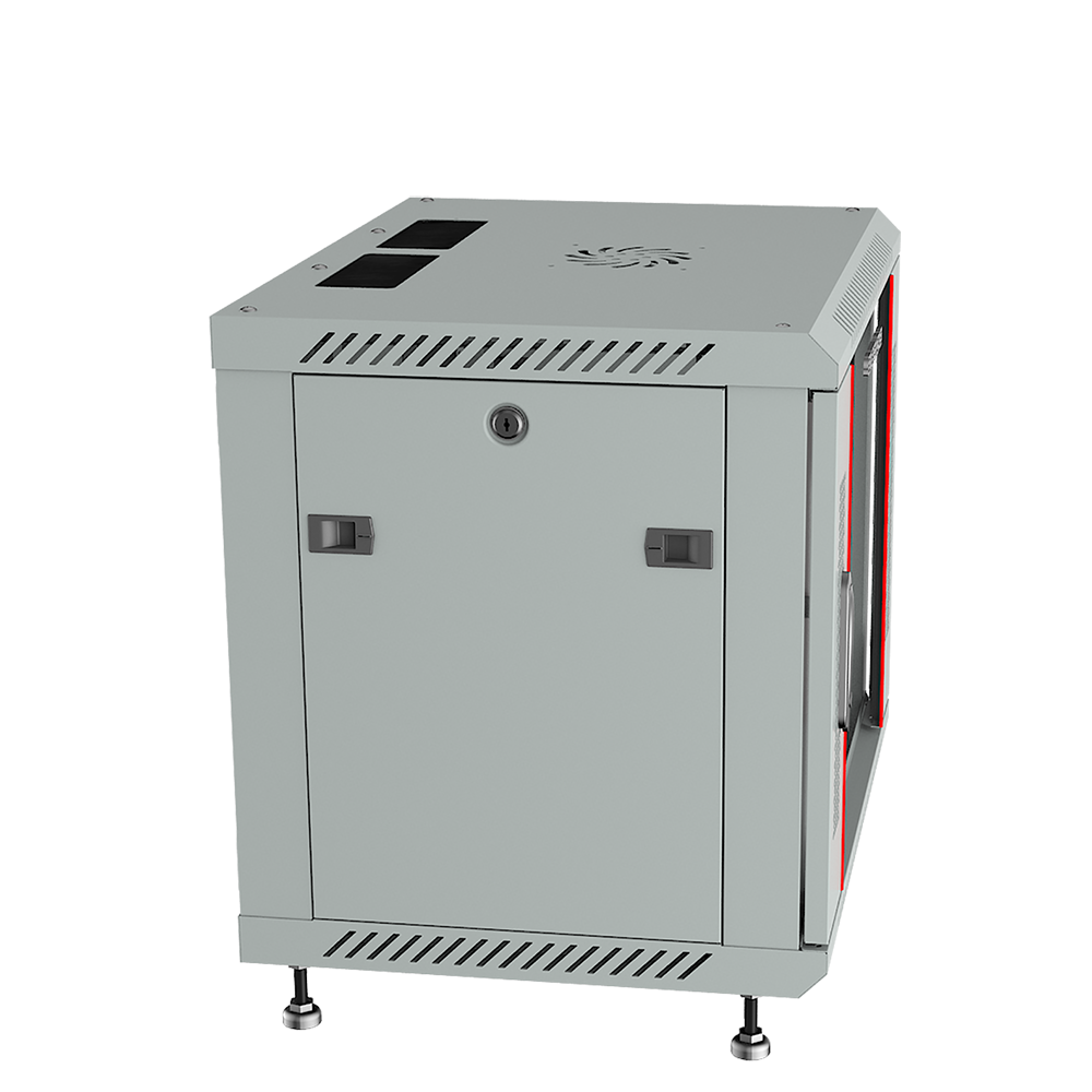 6U Wall Mount Server Rack Network Cabinet Data AV 24-inch Depth Locking GREY