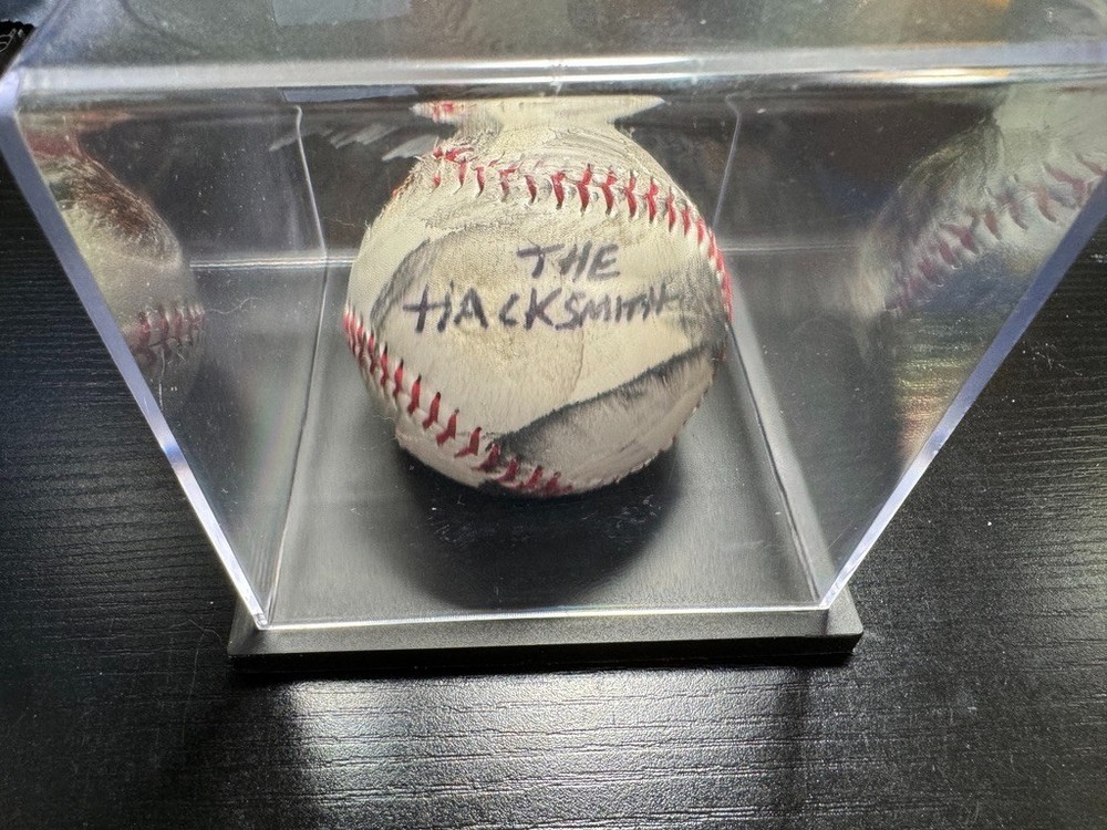HackSmith Youtube Signed Baseball from Video