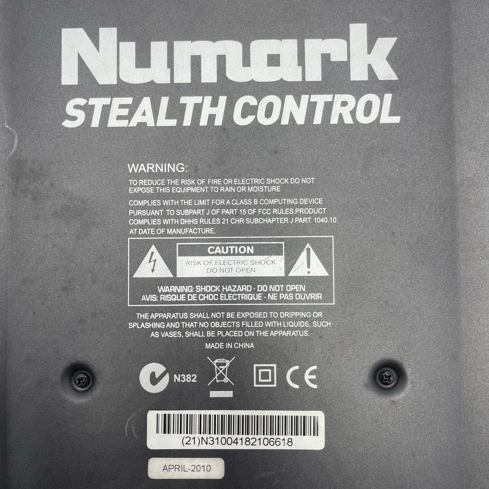 Numark Stealth Control Professional DJ Perfomance Deck Mixer Sound Board *READ*
