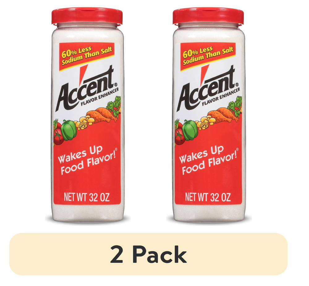 Ac'cent Flavor Enhancer MSG, Kosher, 32 oz ( 2 Pack)