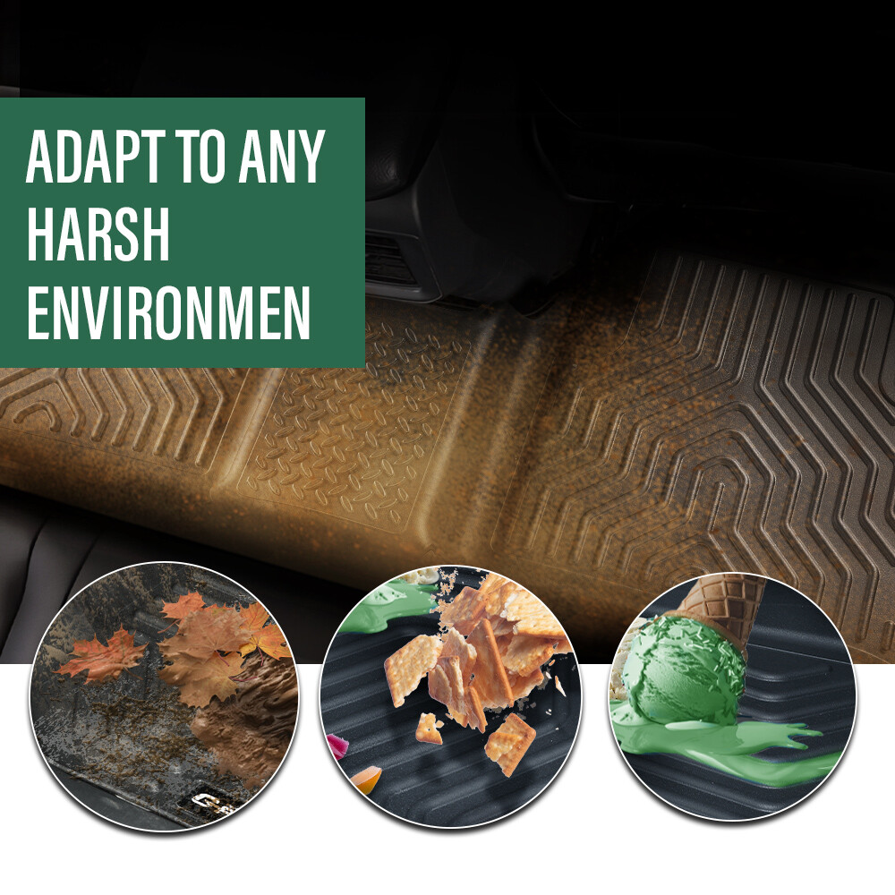 Fit For 15-22 Chevy Colorado GMC Canyon All Weather Floor Mats TPE Liners