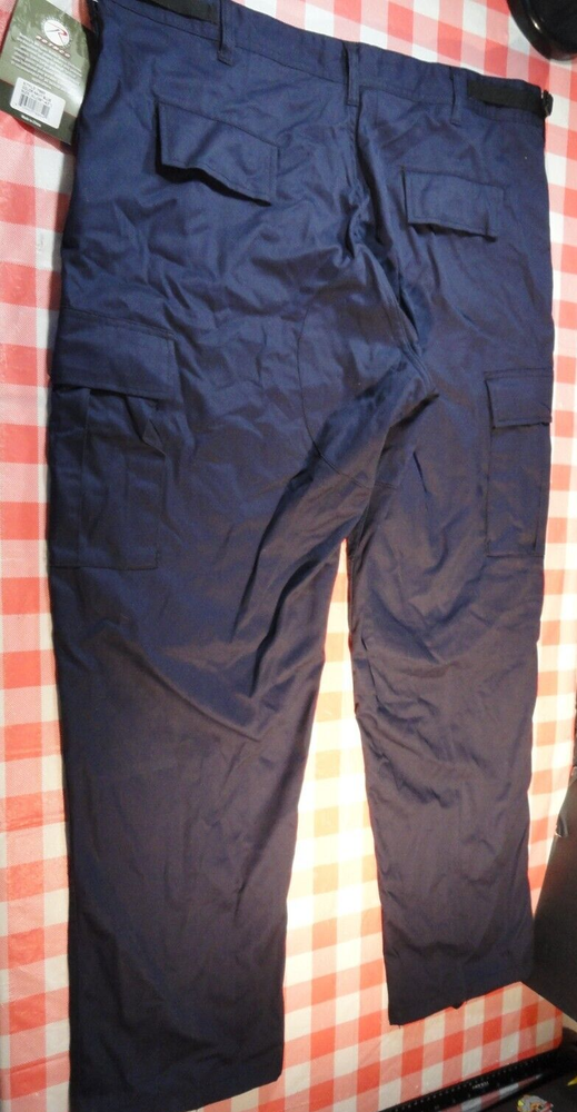 MILITARY BDU DARK BLUE CARGO TACTICAL TROUSER PANTS EXTRA LARGE REGULAR