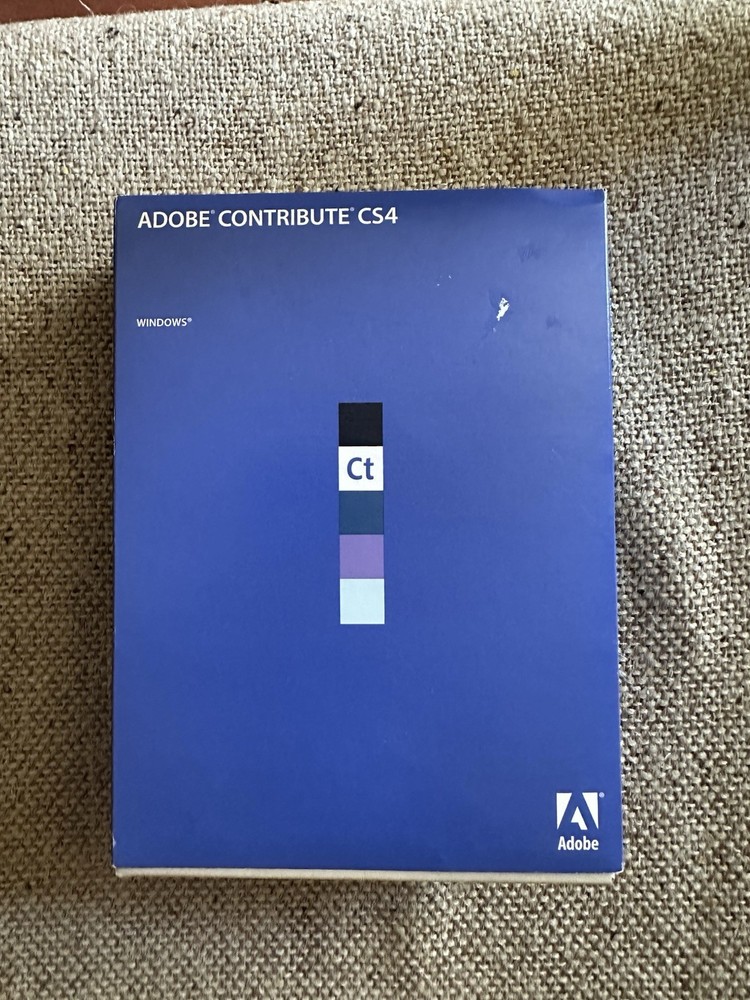 Ad0be Contribute CS4 Software for Windows Full Retail W/ Serial Number