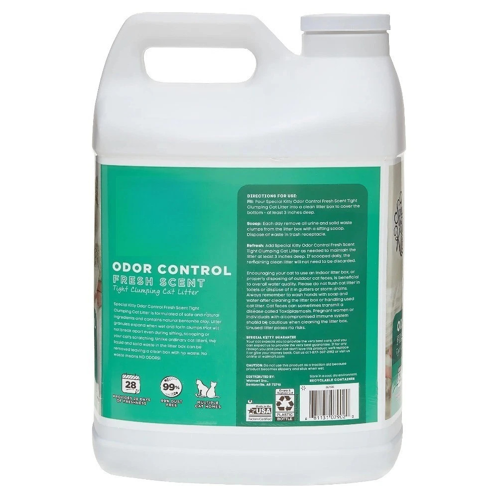 (4 pack)Scoopable Tight Clumping Cat Litter, Fresh Scent, 20 lb