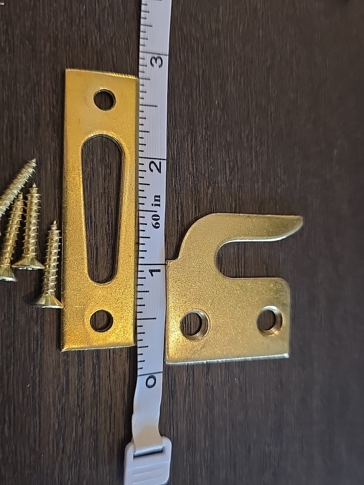 2 In Sash Lock, Brass With Mounting Hardware