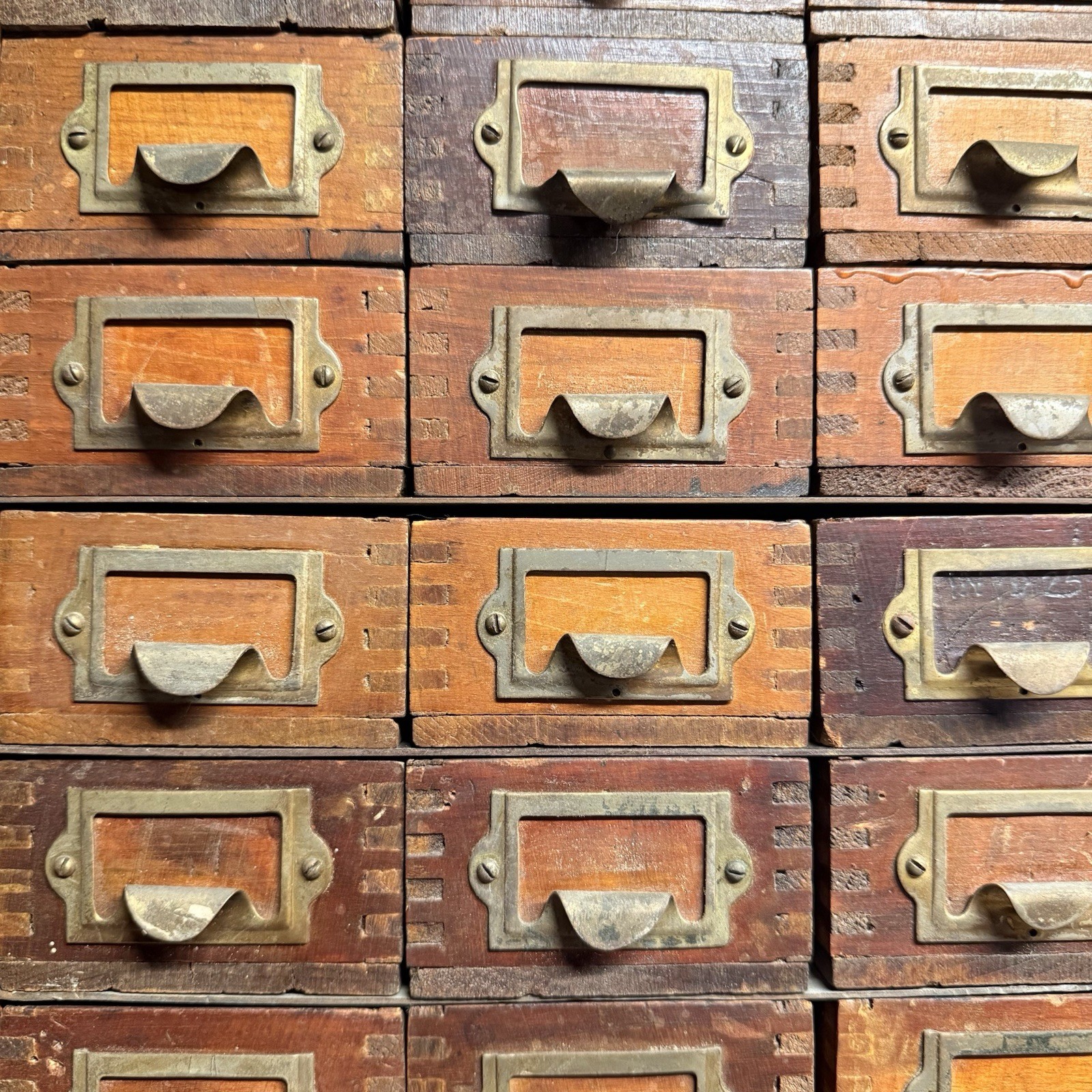 450 DRAWERS! ▪ Antique Apothecary WOOD Cabinet Chest Parts Specimen Card Catalog