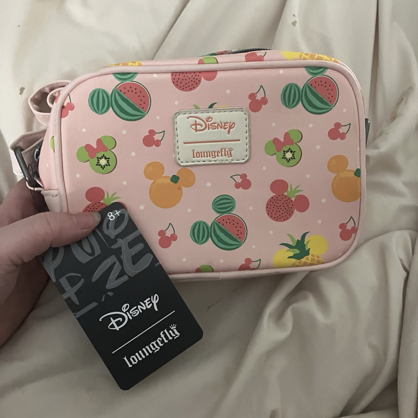 Loungefly Disney Mickey Mouse Fruits Camera Crossbody Bag New With Minor Flaws