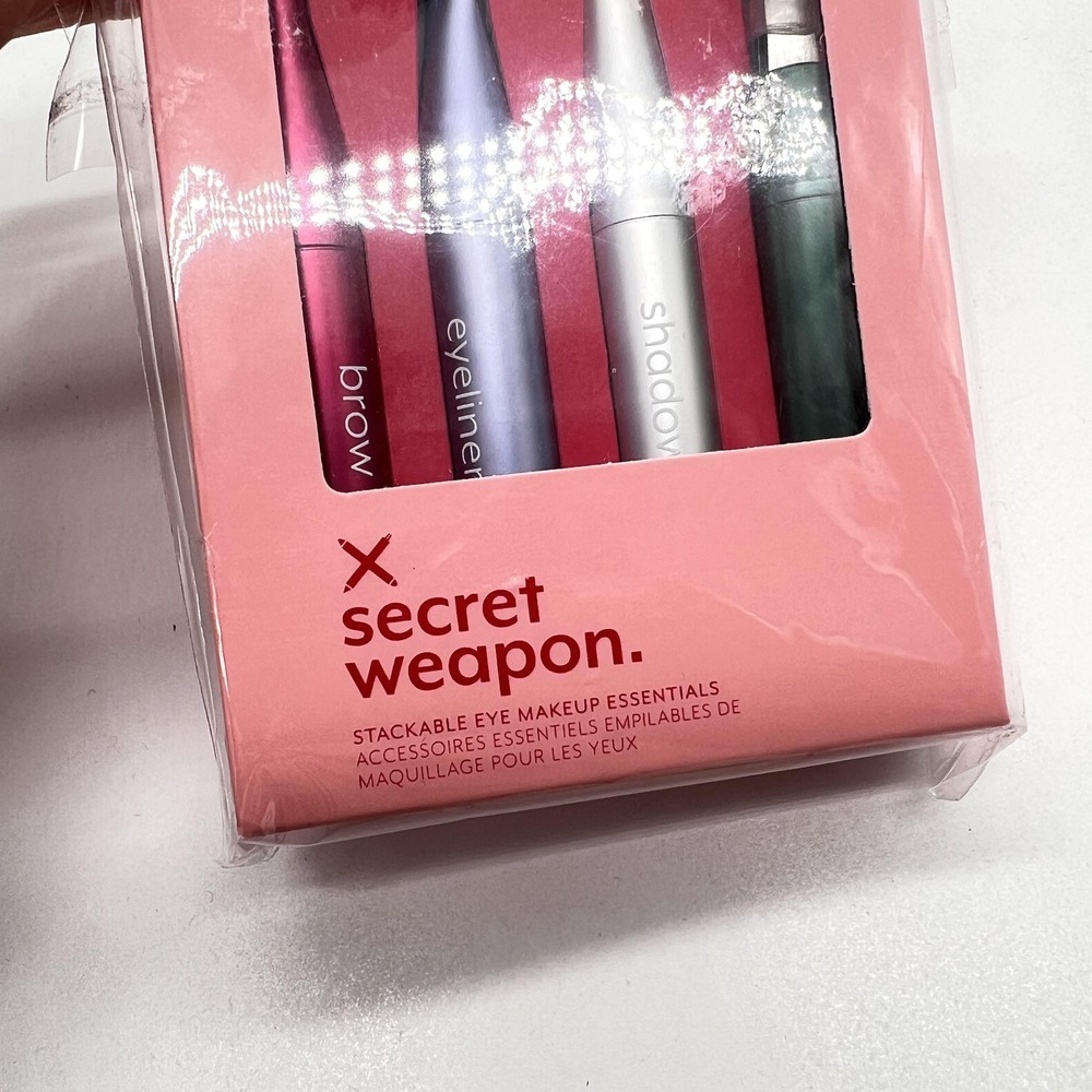 SECRET WEAPON Stackable Eye Makeup Set Portable Brow Liner Shadow Essentials NEW