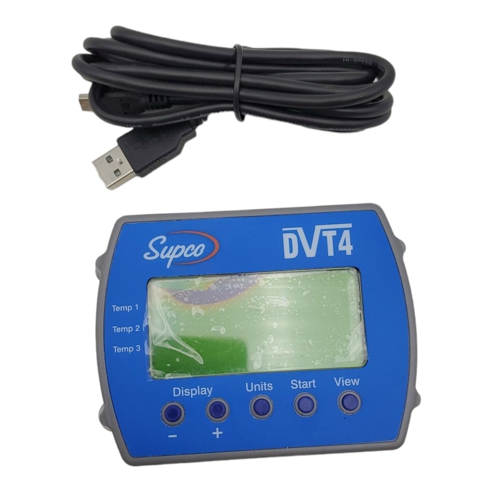 Supco DVT4 DataView 4-Channel Temperature Data Logger *READ* PARTS *