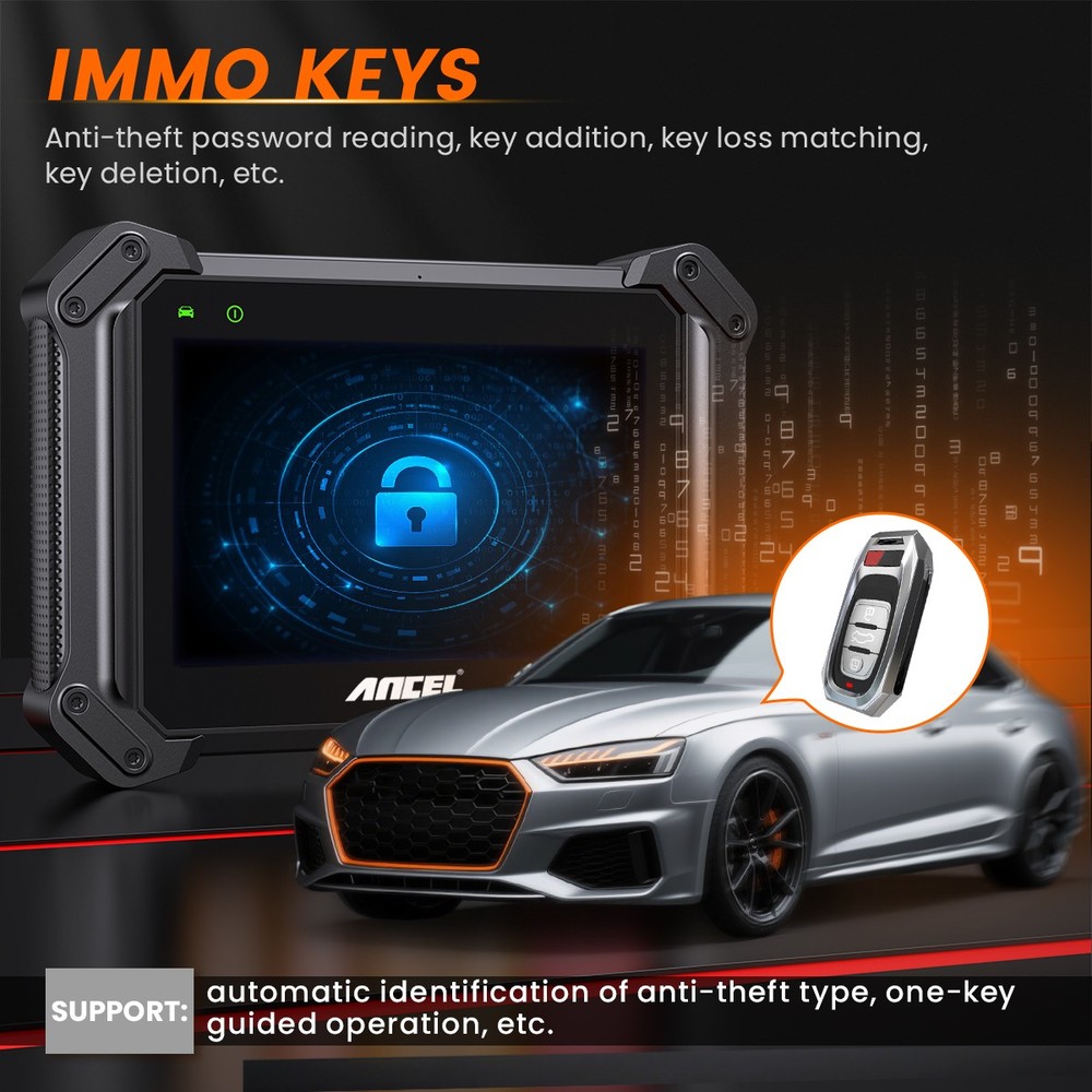 ANCEL V6 PRO OBD2 Scanner All System Key ECU Active Test Bluetooth VCI 25+ Reset