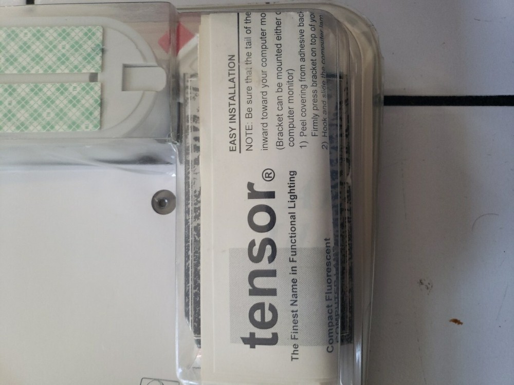 Tensor Computer Lamp Model CL2-64 NEW UNOPENED Dmg Package Only. Cool Gray