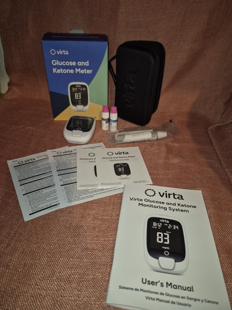 Virta Glucose & Ketone Meter Kit Bluetooth -New Open Box