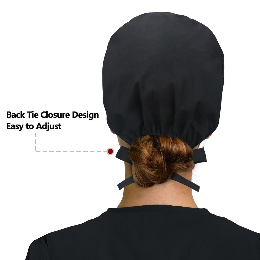 Adjustable Working Cap with Button, Satin-Lined Cotton Working Hat Sweatband,...