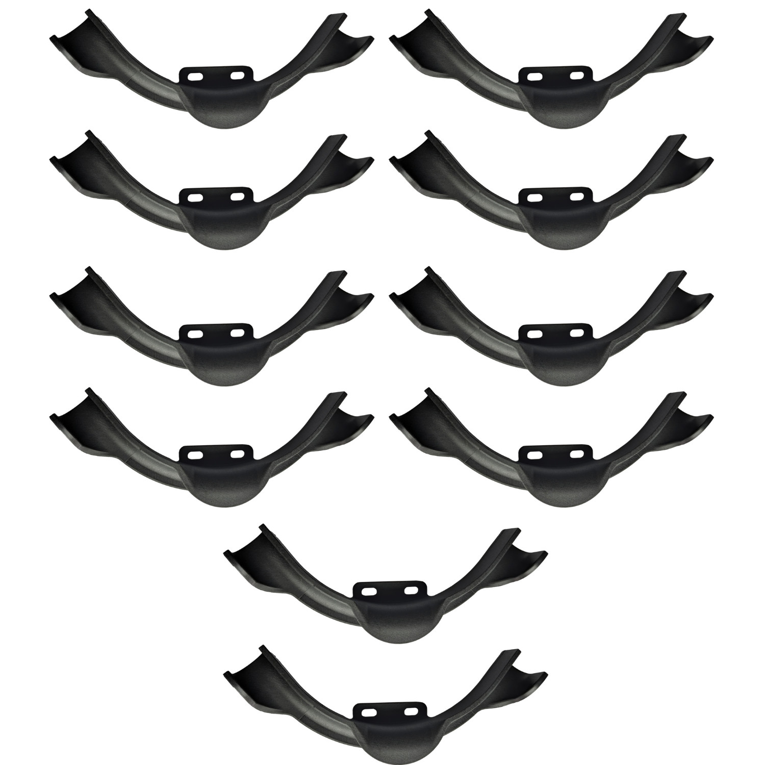 10 Pack 1" Pex B Tubing Bend Supports w. Nail Tab Heavy Duty Reinforced Plastic