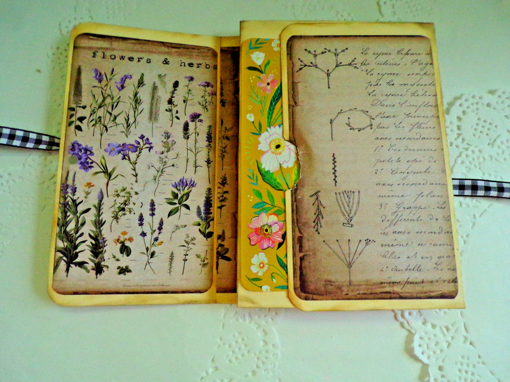 Handmade Junk journal folio notebook