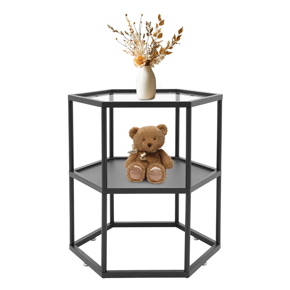 Tall End Table Sofa Side Table Multi-purpose Small Space Table for Living Room