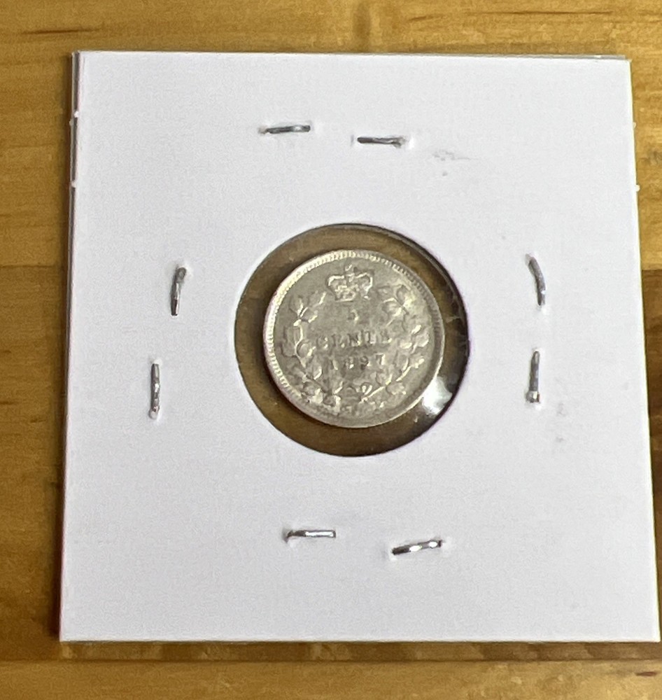 1897 Canada Silver 5 Cents