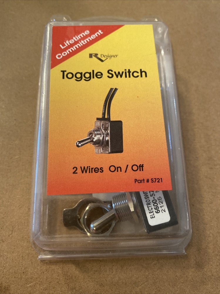 RV Designer S721 Toggle Switch Vent 8A 125VAC