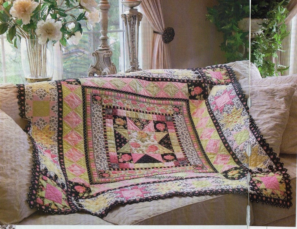 Belles Etoiles Quilt Pattern Pieced CW