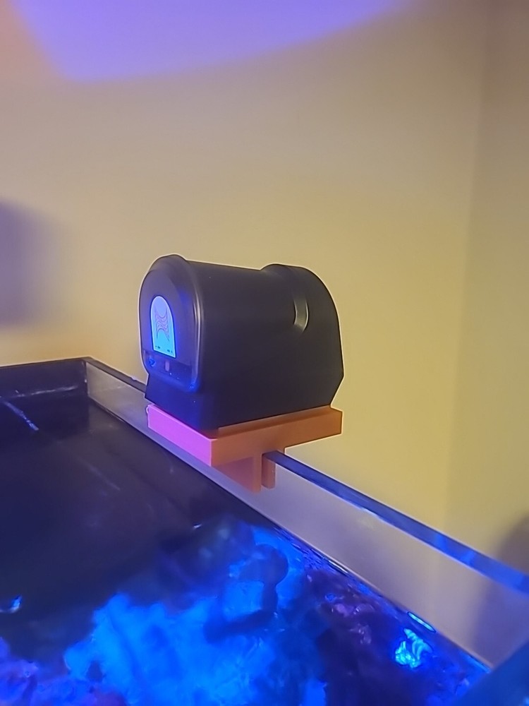 Neptune Systems Apex Feeder 3D Printed Bracket for Rimless Aquarium