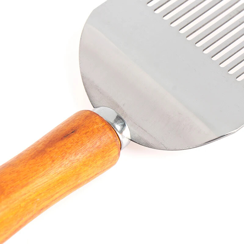 Honey Cutter Scraper Beehive Honey Uncapping Fork Wooden Handle Beekeeping Tools