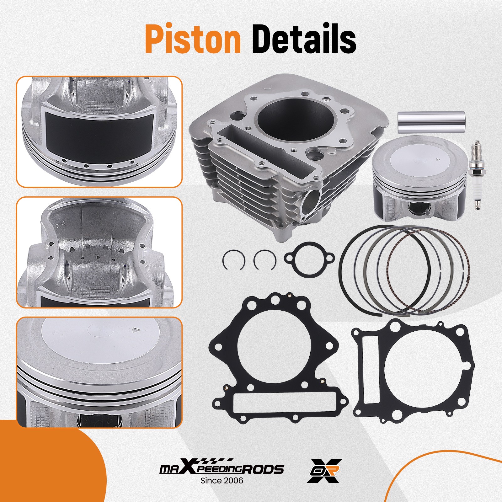 Cylinder Piston Gasket Top End Kit For Yamaha Grizzly 600 1998-00 XT600 1990-95