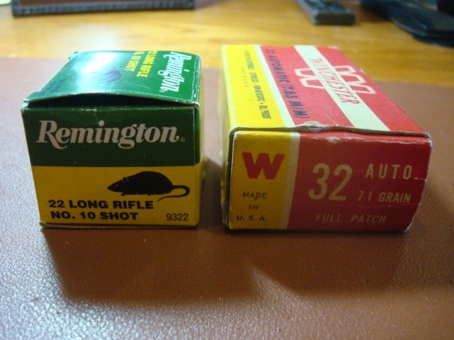 Vintage Empty Ammo Boxes .22 Rem shot, Win 32 ACP