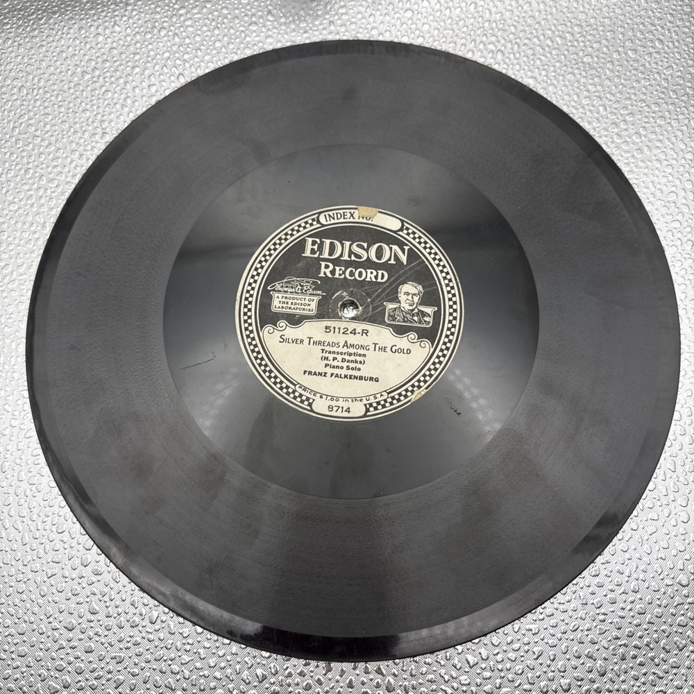 Edison Record Silver Threads Among The Gold & Last Rememberance W Cover
