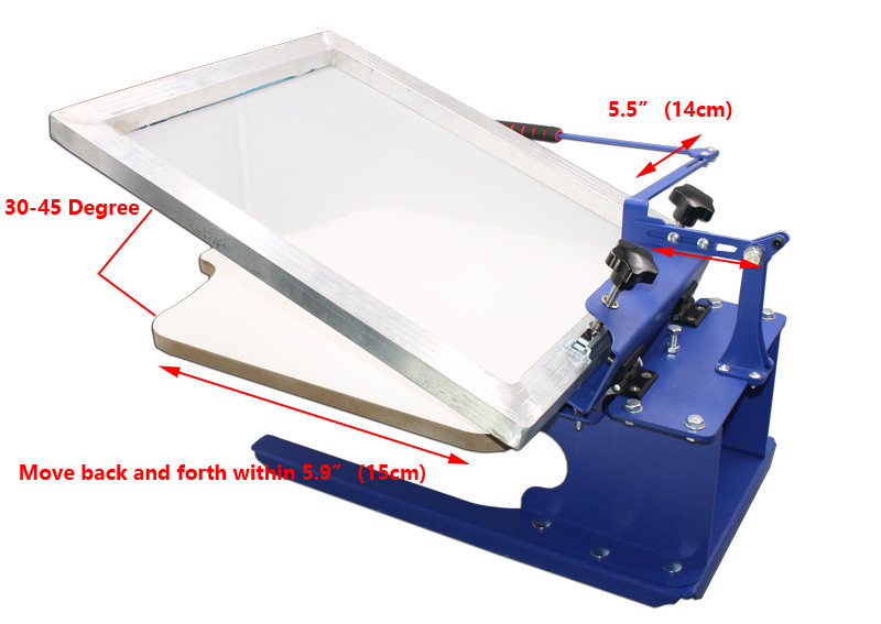 1 Color Screen Printing Press Hobby Kit Simple Press Printer Starter Materials