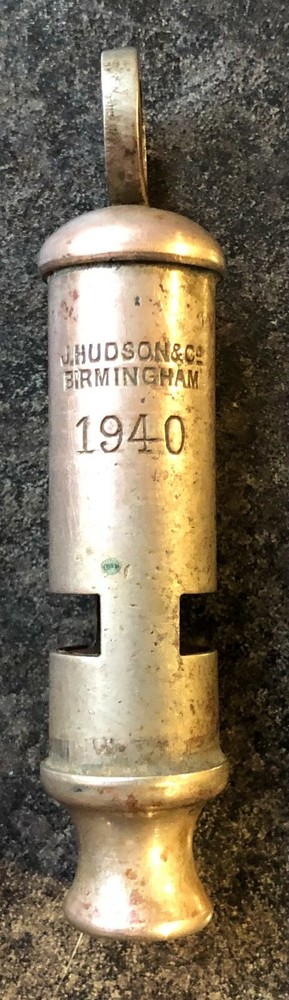 Vintage 1940 General Service Whistle J.Hudson & Co Birmingham WW2 issue